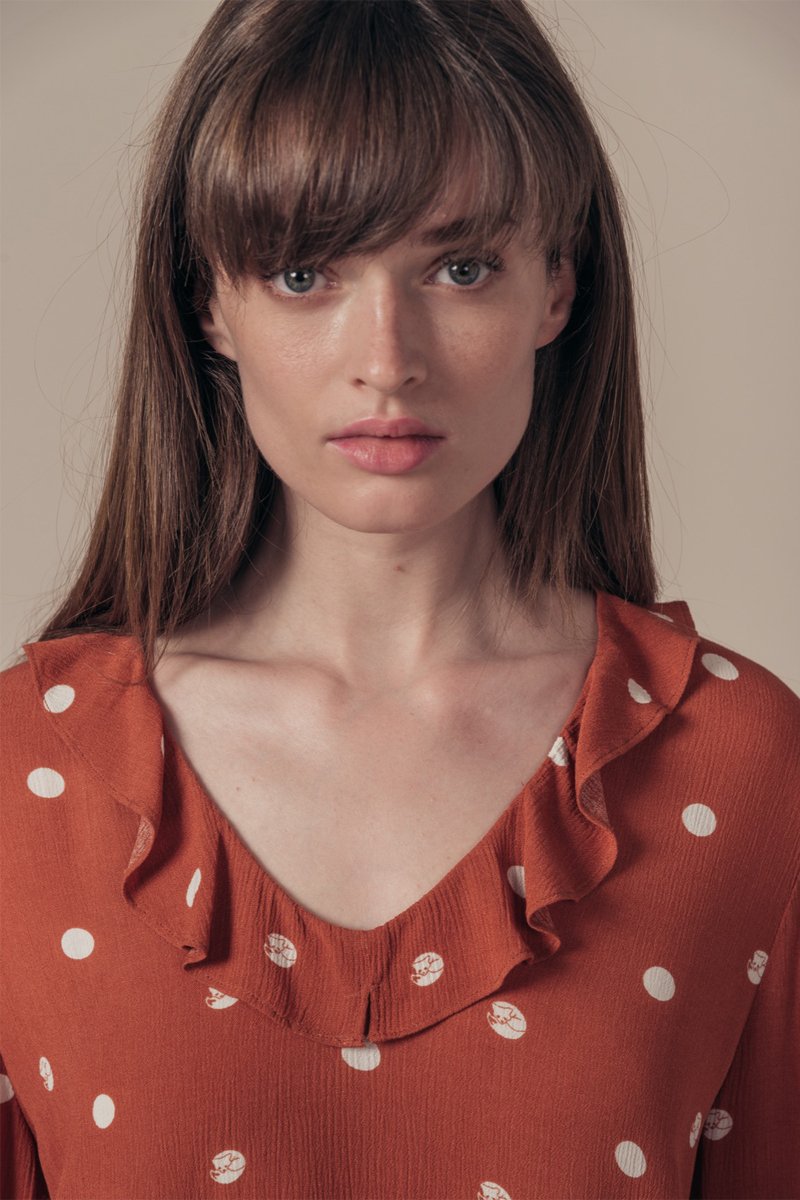 Blouse Fox - Rouge Brique