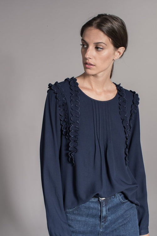 Blouse Fragola - Bleu Marine