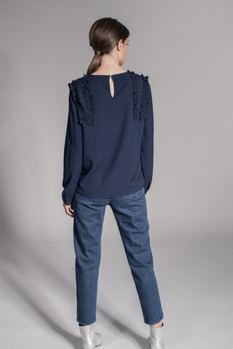 Blouse Fragola - Bleu Marine