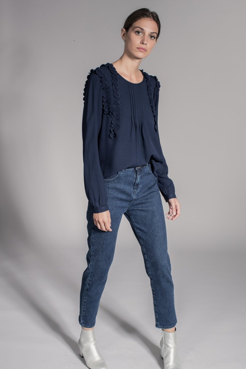 Blouse Fragola - Bleu Marine