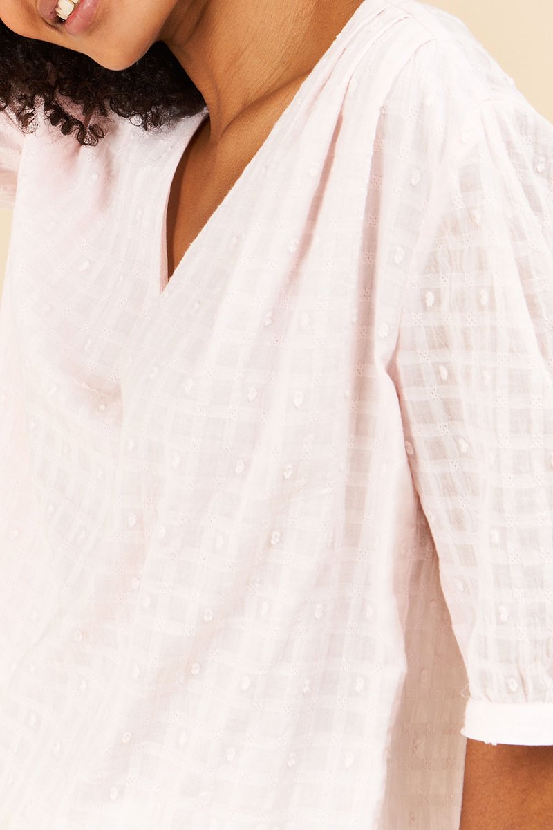 Blouse Plumetis - Rose Poudré