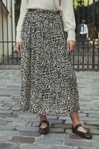 Joresse Midi Skirt - Black And White