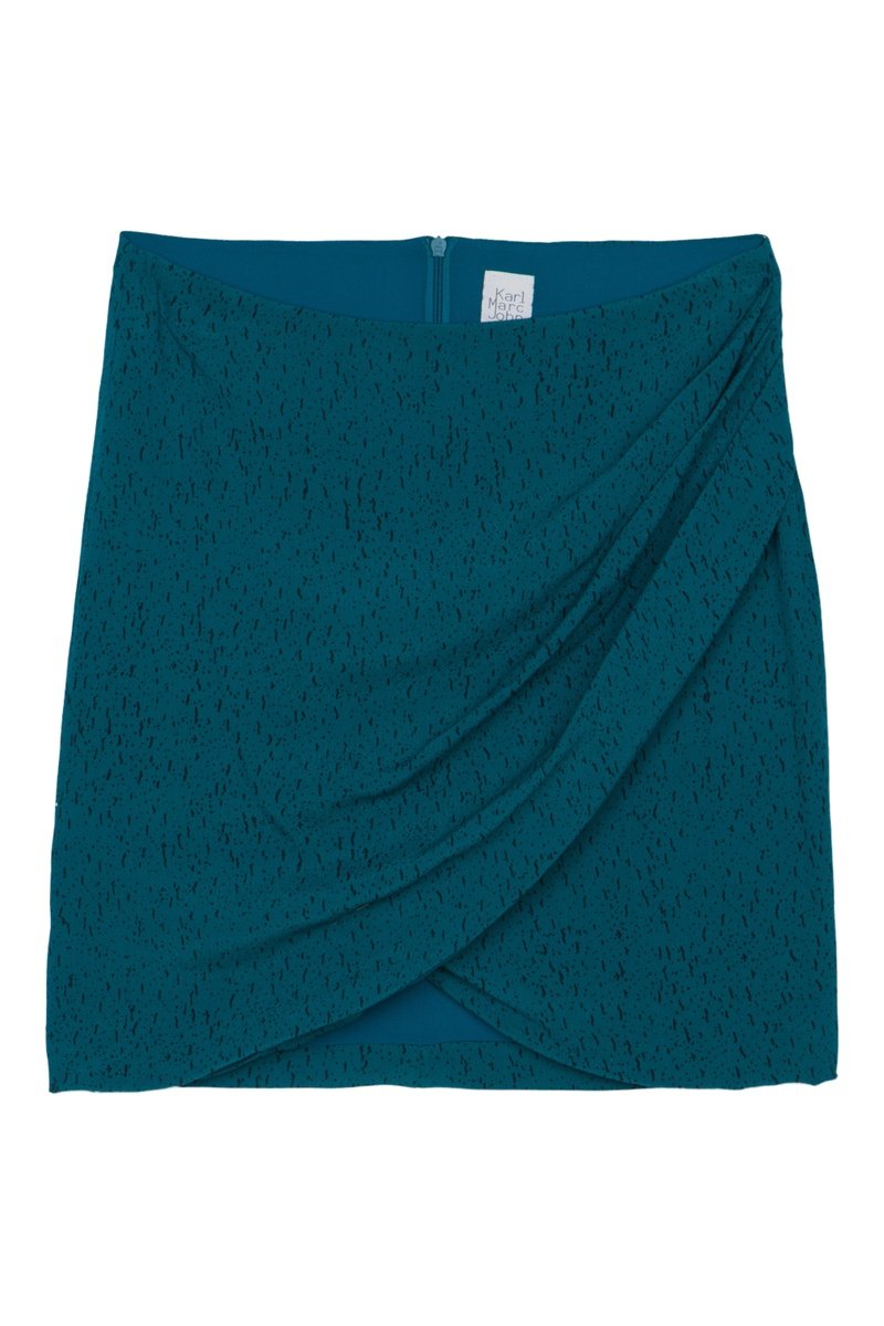 Joubert Straight Skirt - Duck Blue