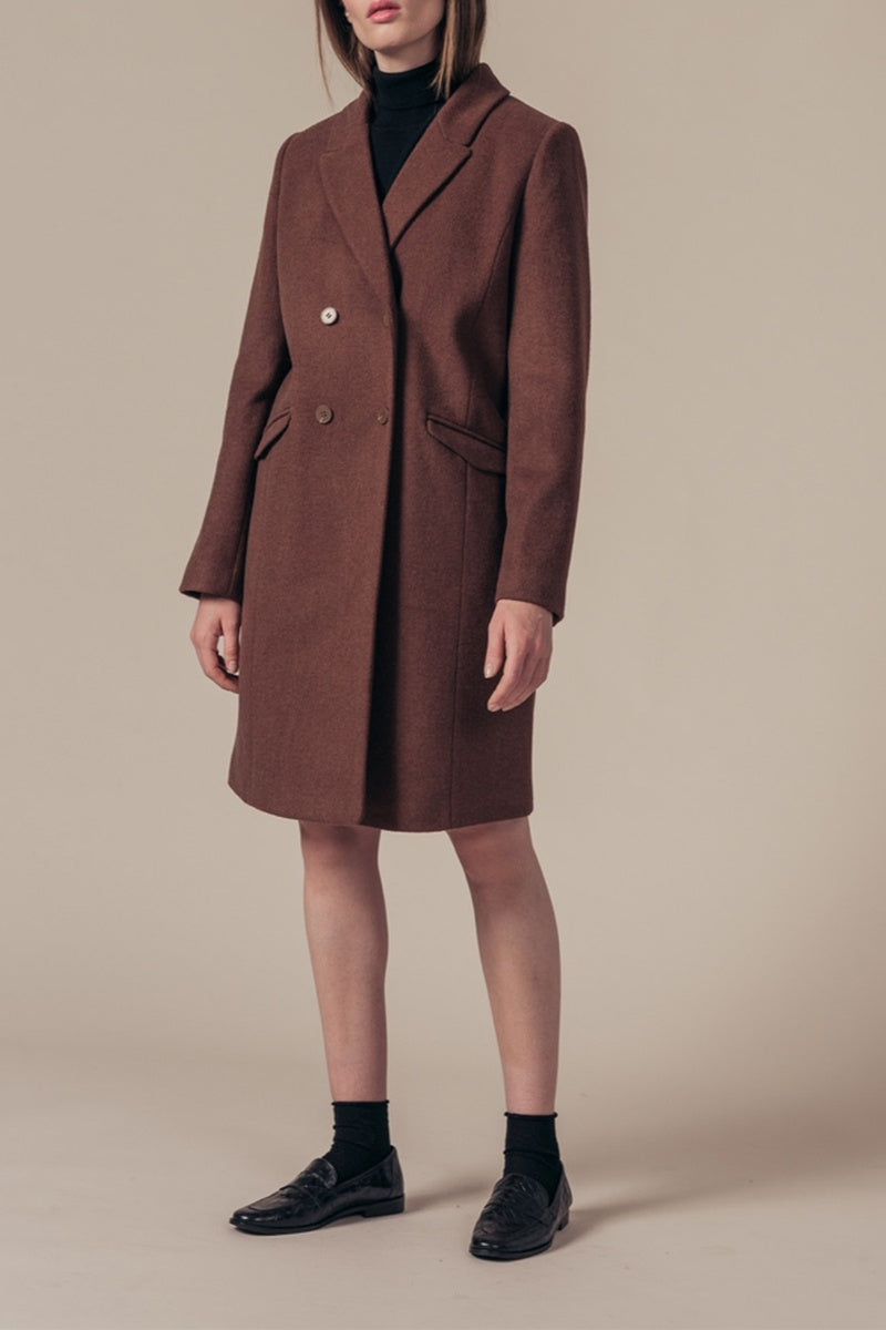 Louisiana Wool Coat - Brown
