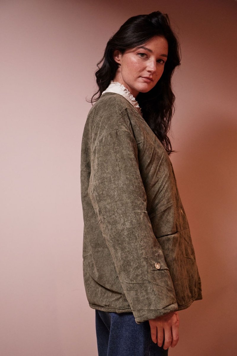 Chaqueta reversible Valet - Caqui