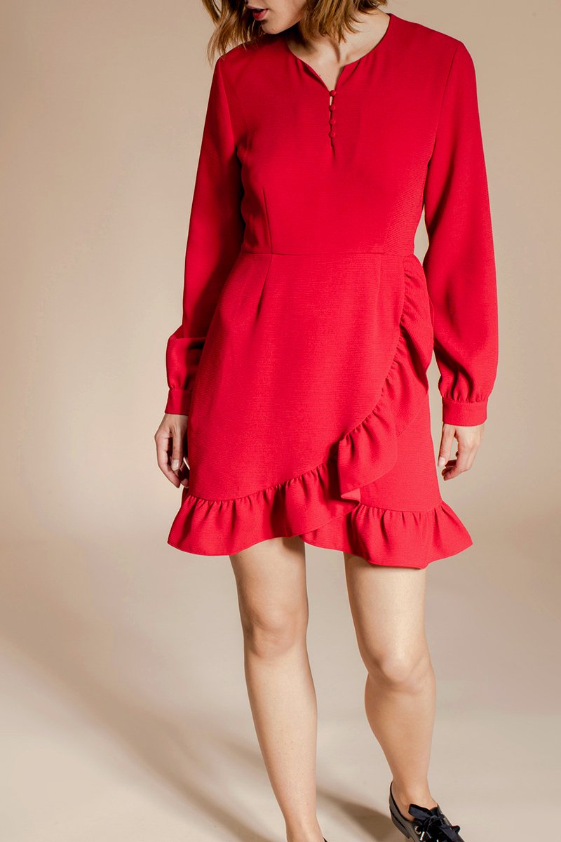 Vestido arcoíris - Rojo