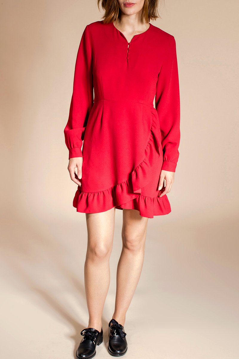 Vestido arcoíris - Rojo