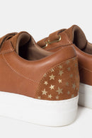 Baskets En Cuir - Marron