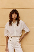 Chemisier En Broderie Anglaise Carlie - Beige