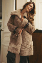 Ludivine Soft Touch Coat - Light Brown