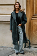 Manteau En Laine Levy - Gris Foncé