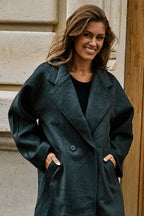 Manteau En Laine Levy - Gris Foncé