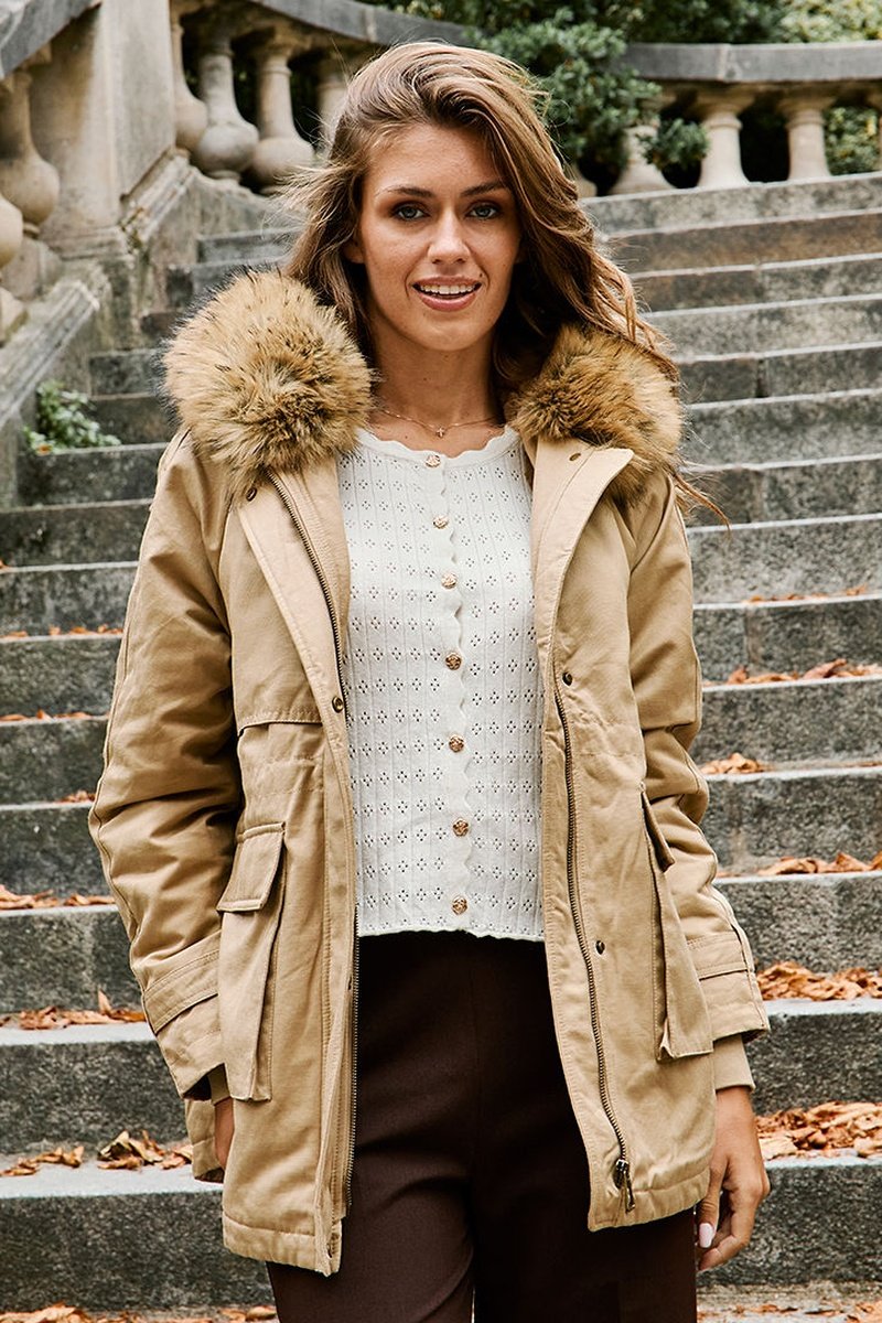 Parka À Capuche Lenny - Beige