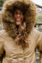 Parka À Capuche Lenny - Beige