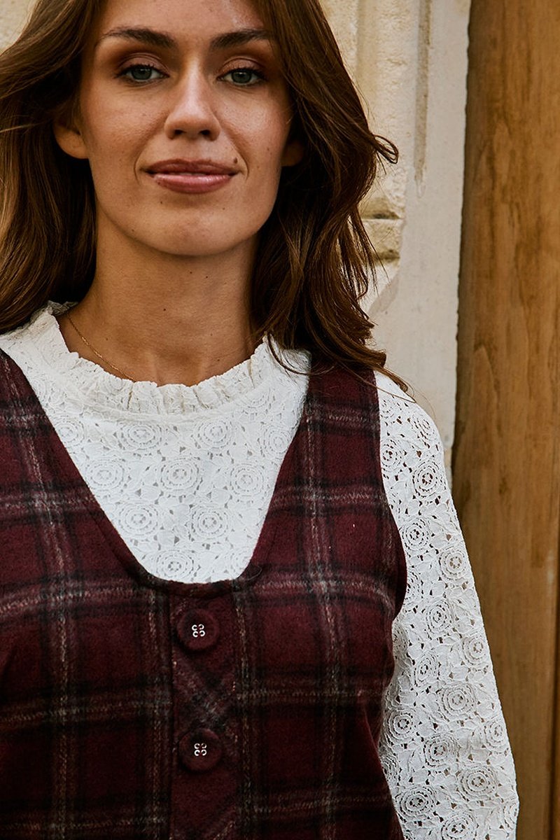 Robe Droite Raya - Bordeaux