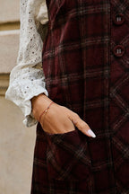 Robe Droite Raya - Bordeaux