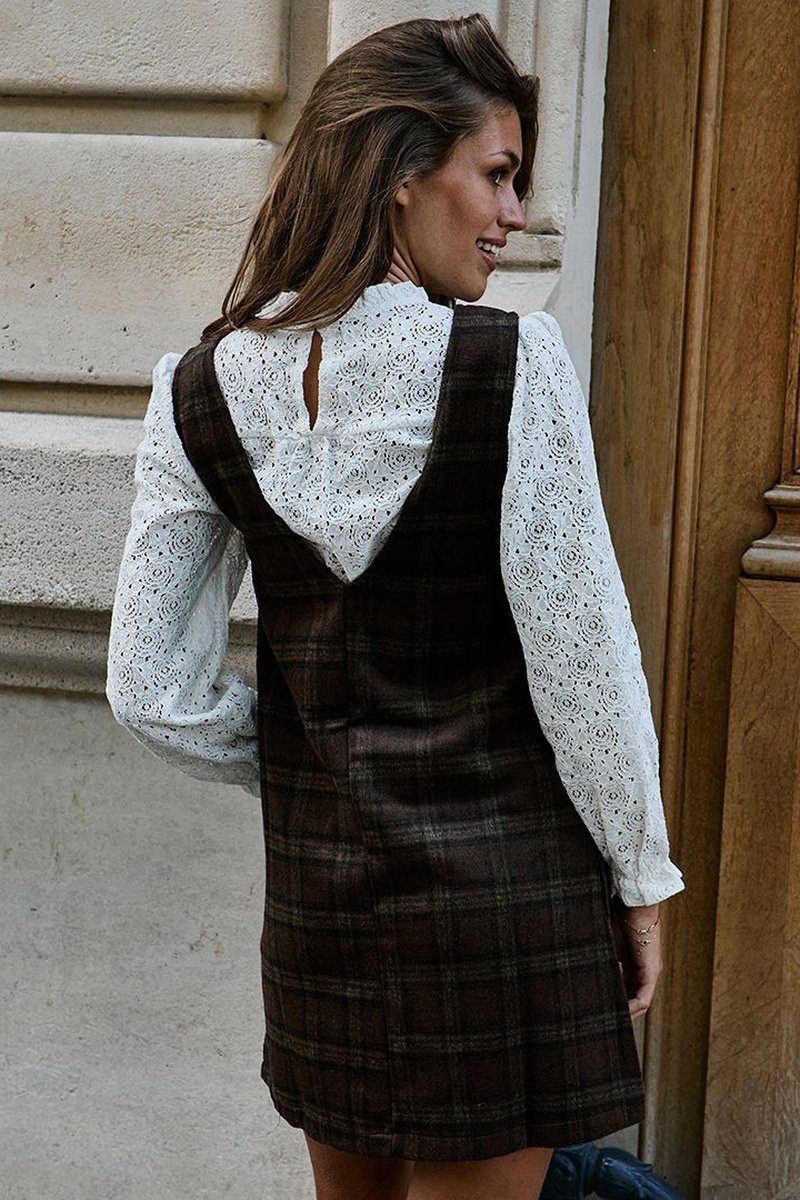 Robe Droite Raya - Marron Foncé