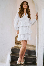 Robe Volantée Roseline - Blanc