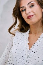 Robe Volantée Roseline - Blanc