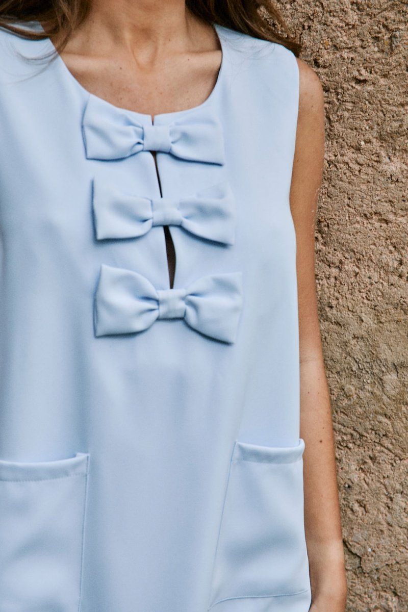 Robe Droite Rayane - Ciel