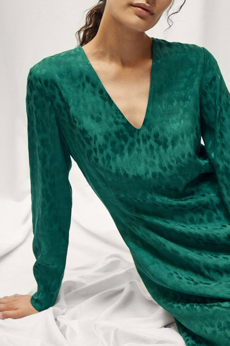 Skater Dress - Emerald Green