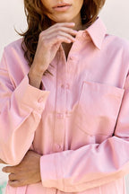Robe Chemise Rime - Rose