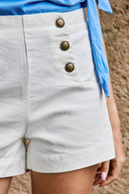 Short Taille Haute Inge - Blanc