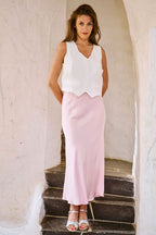Jupe Longue Julie - Rose