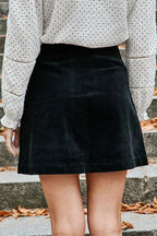 Minijupe En Velours Jeanna- Noir