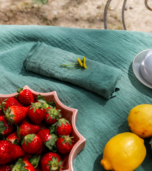 Serviette De Table - Tavola - Lin - Vert