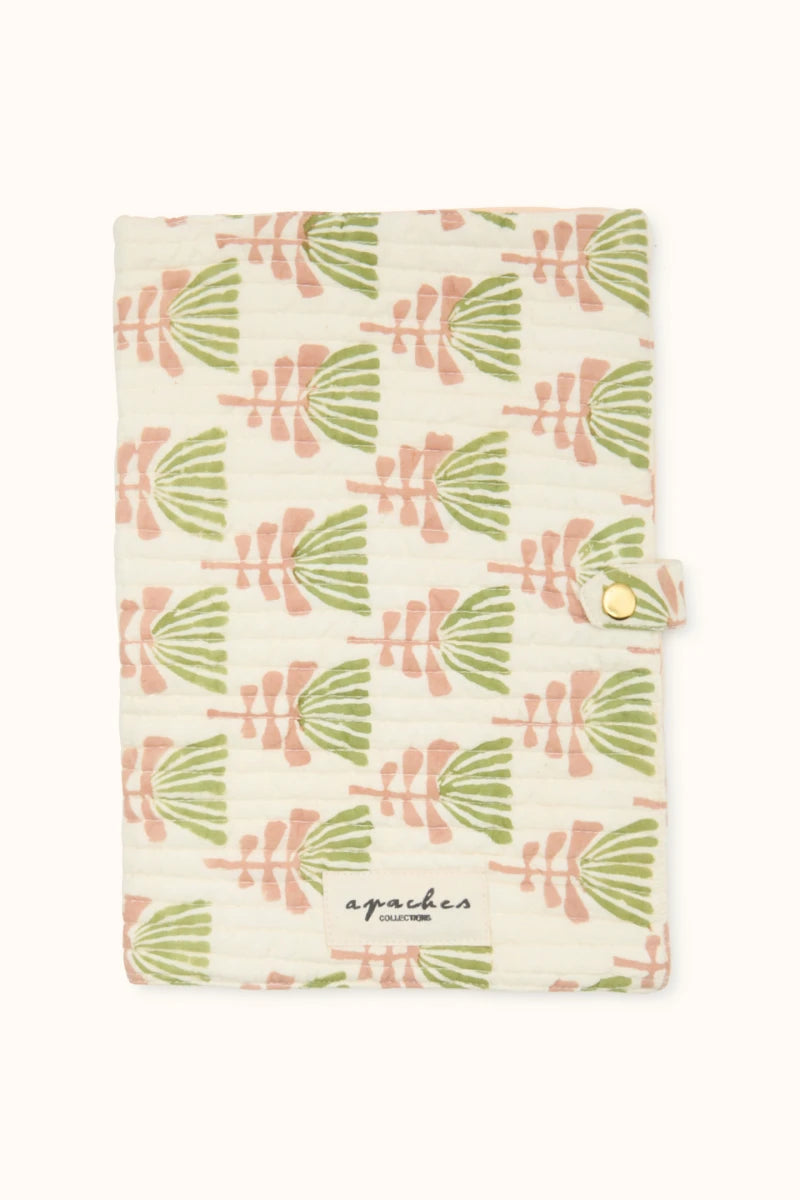 Protège Carnet Bimale "Tresse" - Celery