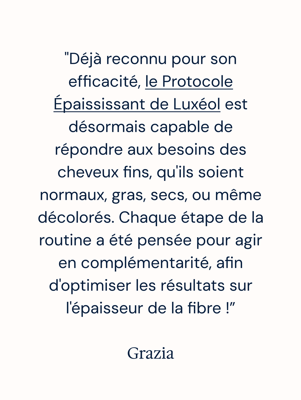 rea protocole epaississant luxeol