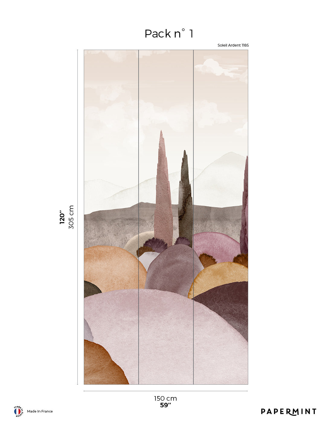 Fresque Provence - Soleil Ardent