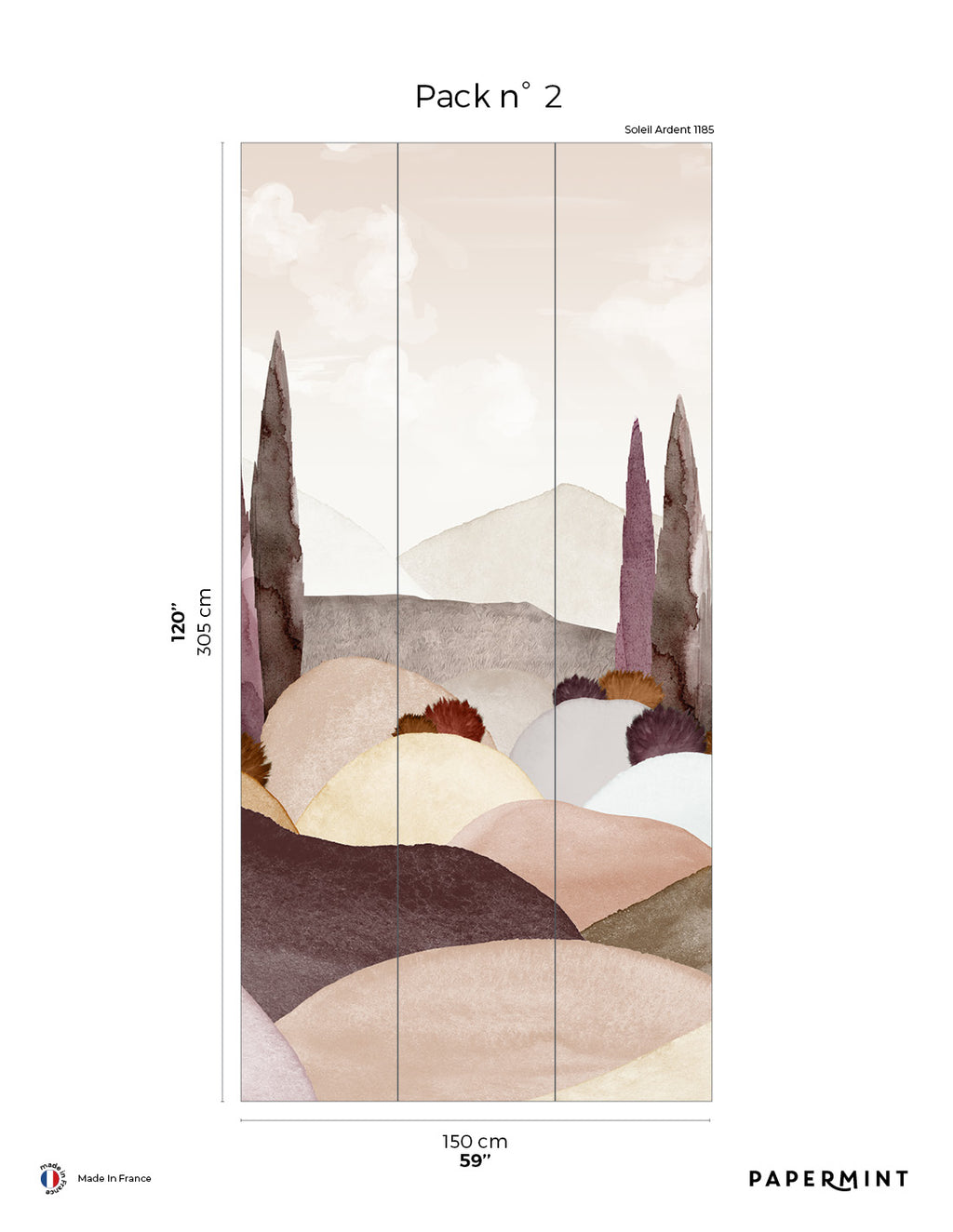 Fresque Provence - Soleil Ardent