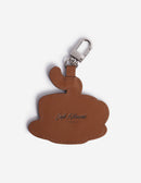 Leather Coffee Cup Keyring