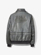 Walk In Paris X Schott Nyc ® - La Flight Jacket Grise