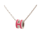 Collier Hermes Pop H Pendant Chain Mini Metal - Rose