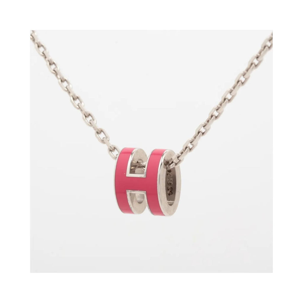 Collier Hermes Pop H Pendant Chain Mini Metal - Rose