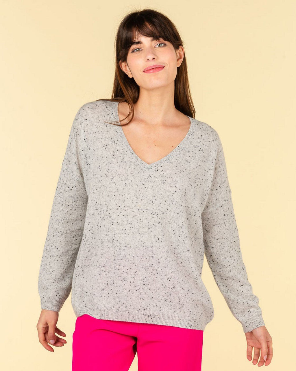Angele Jumper - Grey Multicolour
