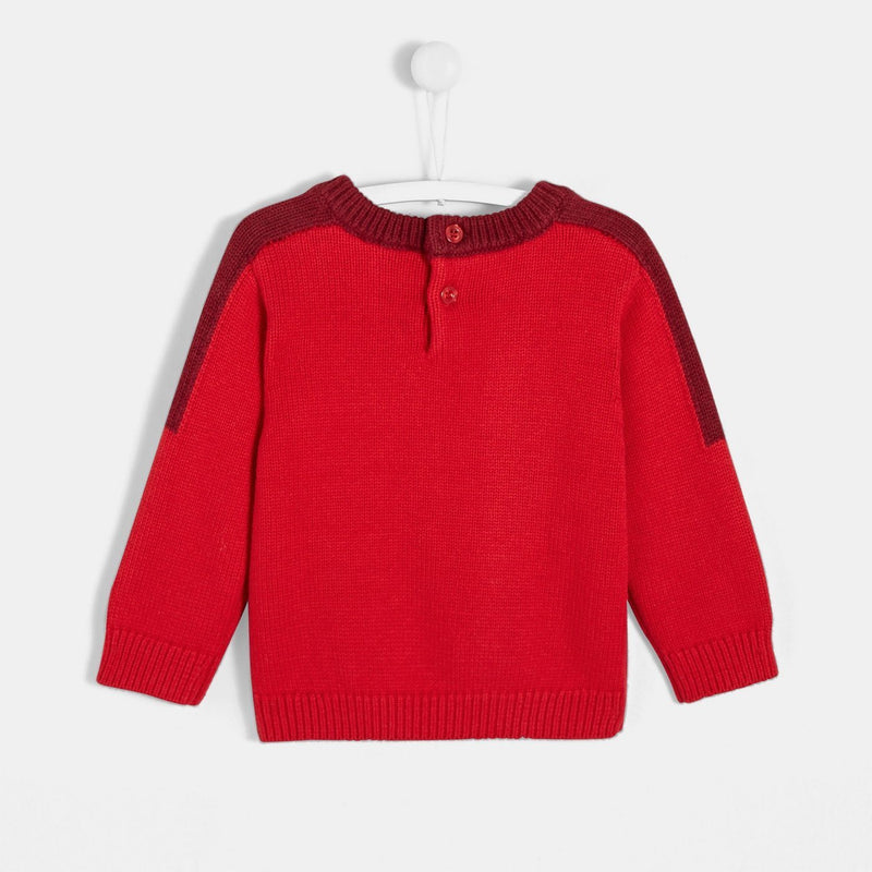 Pull Avec Acador - Rouge Laque - Garçon