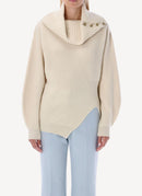 Stella Mccartney - Pull Cachemire 3D Regenerated - Blanc - Femme