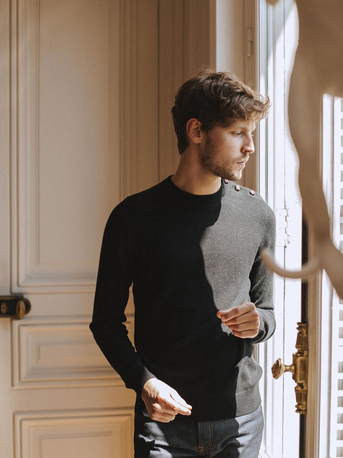 Pull Cachemire Sükh - Noir - Homme - Hircus - The Bradery