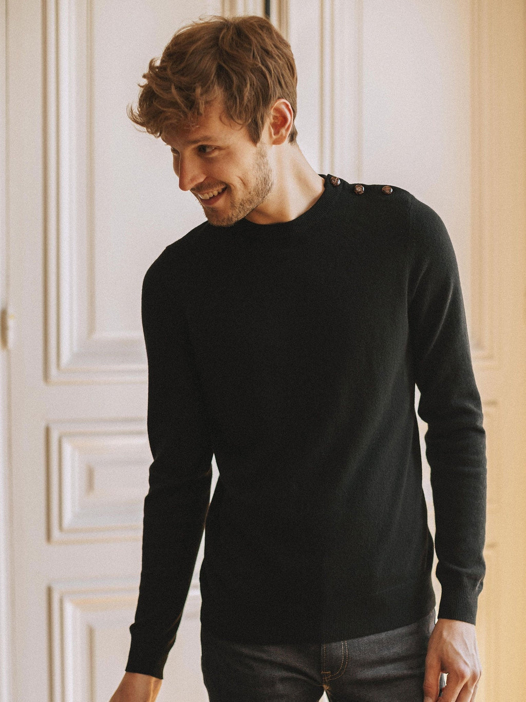 Pull Cachemire Sükh - Noir - Homme - Hircus - The Bradery
