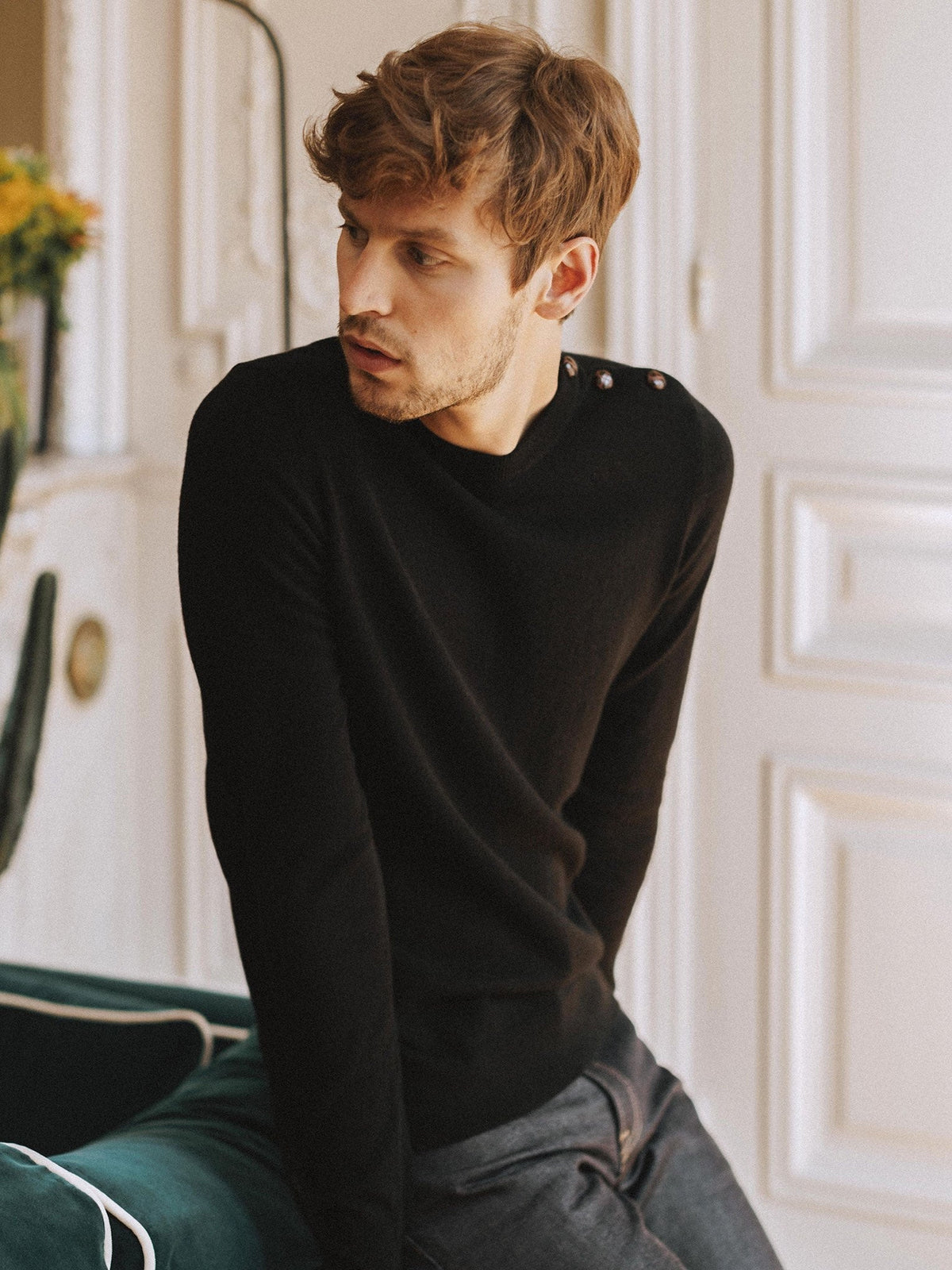 Pull Cachemire Sükh - Noir - Homme - Hircus - The Bradery