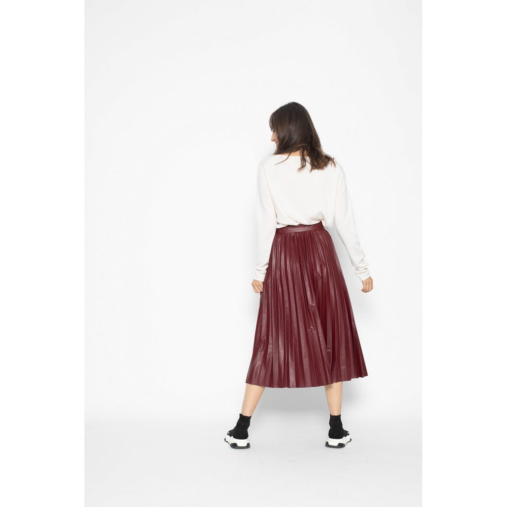 Jersey Cuello Barca Loose Lanfon Marfil, Jersey, 100% Cachemira, 2 Hilos - Mujer