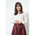 Jersey Cuello Barca Loose Lanfon Marfil, Jersey, 100% Cachemira, 2 Hilos - Mujer