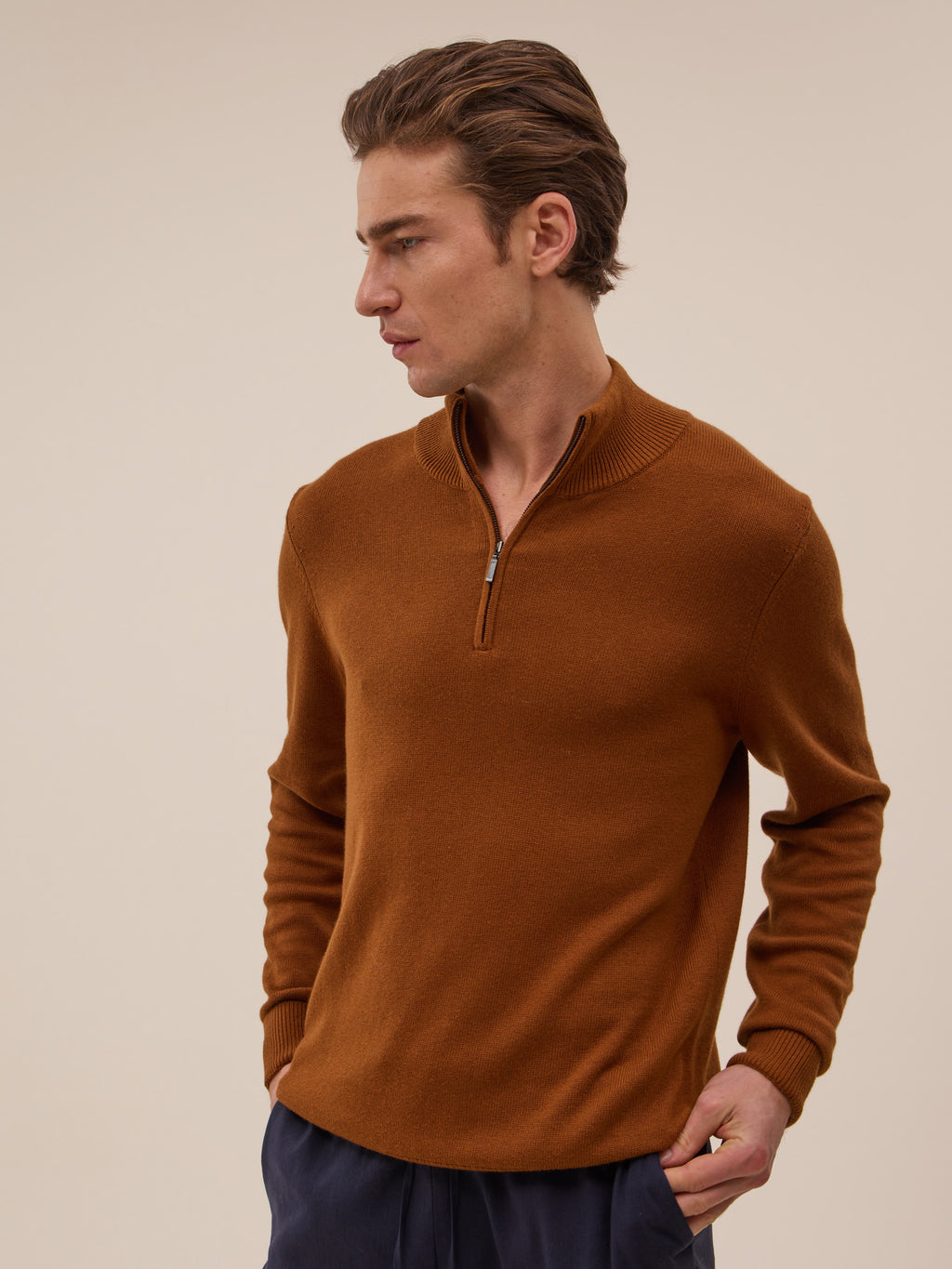 Pull Solel - Noisette - Homme