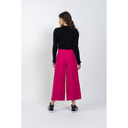 Jersey Cuello Redondo Bella Negro, Canalé Tradicional, 100% Cachemira, 2 Hilos - Mujer
