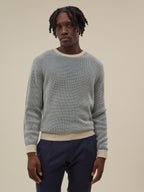 Holger Jumper - White & Atlantic - Men