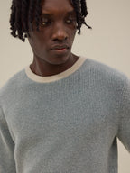 Holger Jumper - White & Atlantic - Men